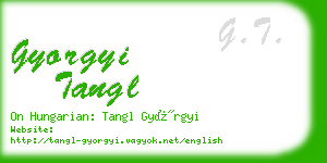 gyorgyi tangl business card